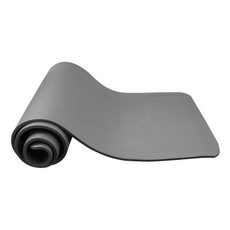 TRENY 高密度NBR瑜伽墊 含綁帶和透氣背袋, 183 x 61 x 1cm, 灰色, 1個