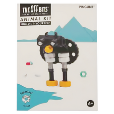THE OFF BITS PINGUBIT 動物積木套裝，DIY拼裝玩具，6歲+, 企鵝 多色, 1盒