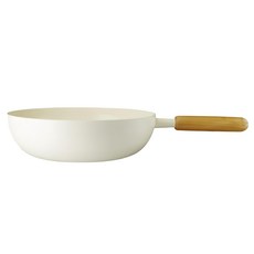 MODORI 柔白平底鍋組 炒鍋 MDR0042 28cm, 柔白色, 1個