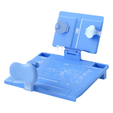 貓太子寫字坐姿矯正器 雙邊夾桌款 藍色 兒童坐姿調整 預防駝背近視, 1個