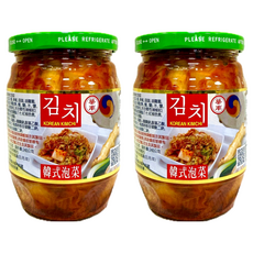 華南食品 韓式泡菜, 採用純正韓國辣椒粉與魚露精心製造, 369g, 2罐