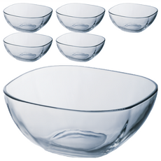 ADERIA 亞德利調理缽, 透明色, 6個