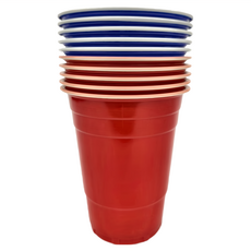 Waboba Sink or Drink Set 紅藍杯組 啤酒乒乓球目標 附杯架, 1盒