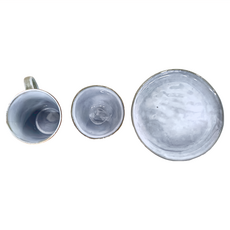 JUST HOME 陶瓷碗盤 5916-10B 3個, 碗 + 平盤 + 馬克杯, 藍色, 1組