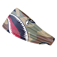 SPOX ORIGINAL LITE 免綁運動頭帶, 不適用, 綠鯊魚戰機, 1條