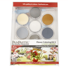 PANPASTEL 軟質藝術家盤粉彩餅 藝術家套組 蘇珊花園花卉色 Set 10色 - 單盒, 純色料, 美國產, 1組