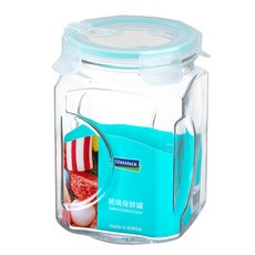 Glasslock 氣孔式玻璃保鮮罐, 2L, 1個