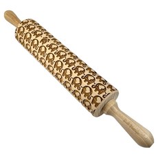 SOLO 歐洲家居 歐洲櫸壓紋擀麵棍 愛心小象, 1個