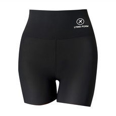 S-SportPlus+ 三分短褲，高腰提臀，彈力舒適，運動休閒皆宜, M, 黑色, 1件