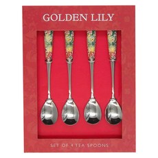 Golden Lily Spoons S4 湯匙 91g 4個, 不鏽鋼色, 1盒