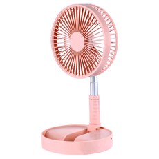 Smart Bearing 智慧魔力 可伸縮USB充電風扇 3用/可攜帶/辦公與家用, 單一商品, 粉色