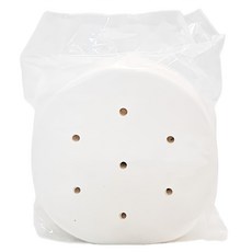 MR.BAKING 萬鴻 圓型蒸籠紙 有孔/無孔 1000張 蒸籠墊紙, 5吋, 127mm, 1包