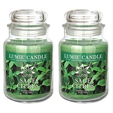 Lumie Candle 香氛蠟燭 鼠尾草柑橘 大罐21OZ 630g, Sage Citrus, 2個