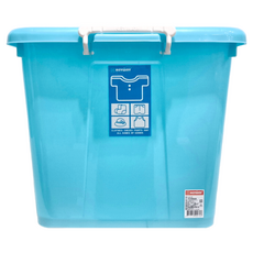 KEYWAY 聯府 銀彩滑輪整理箱 110L, 藍色, 1個