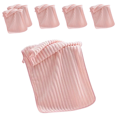 糖果絨毛浴巾 珊瑚絨材質 不易褪色, 糖果粉色, 6條