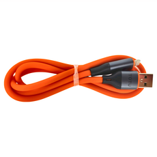 TOTU 拓途 CB-7系列 數顯 Lightning/iPhone充電線傳輸線快充線 液態矽膠 40g, 橘色, 1m, 1個