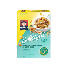 QUAKER 桂格 穀添樂 綜合堅果脆穀, 300g, 1盒