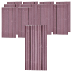 二代塑木地板 30 x 60cm 直紋咖啡 22kg 11片, 1組