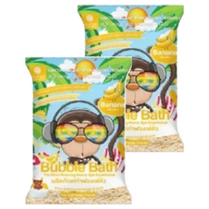Saboo 台灣公司貨 泡沫沐浴粉 BANANA 香蕉, 100g, 2包
