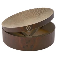 Necoichi 貓壹 抓抓盆組 貓抓板貓窩圓, 咖啡色, 1組