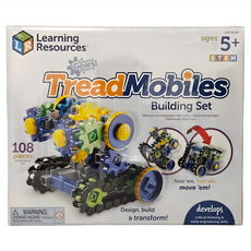 Learning Resources 百變履帶工程車組, 108個零件, STEM玩具, 5歲+, Multicolor, 1組