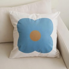 韓系清新花朵抱枕套 雙面設計