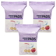 nac nac 超薄抑菌產褥墊, 13 x 38cm, 12片, 3包