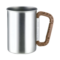 SALUS 佐藤金屬 不鏽鋼可掛式馬克杯 114 x 73 x 101mm, 卡其色, 1個