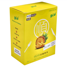 DiU 咕嚕咕嚕超纖酵素 黃金土鳳梨, 10g, 14包, 1盒