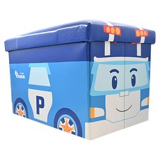 YODA 優的寶貝 救援小英雄收納箱 高質感皮革紋材質 邊緣光滑無毛邊 組裝簡單 不占空間, 47*29*31cm, POLI, 1個