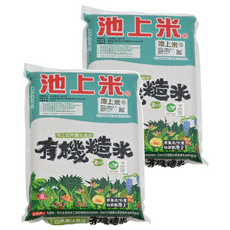 池上多力米 有機糙米, 池上鄉公所認證, 保留米糠層及胚芽, 膳食纖維, 維生素B群及E群, 健康首選, 2kg, 2包