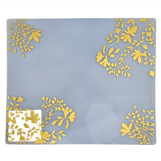 modern-twist 經典餐墊 食用級環保矽膠 (無孔+無菌表面), 花園金色, 40.6 x 35.5cm, 1個