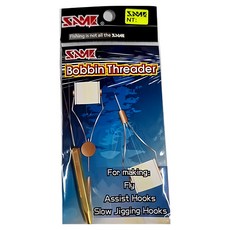 莎美same 穿線輔助器threader SST-03 型號 快速穿線 保護釣線 釣魚用品, 金色 + 銀色, 不適用, 1入