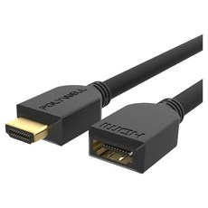 POLYWELL 寶利威爾 HDMI 2.0 延長線 PW15-W60-P010, 1m, 1條