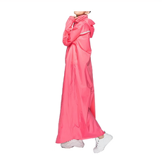 MORR Dimensional前開雨衣，台灣尼龍布料，四層防水結構，YKK雙頭拉鍊，背後加大空間設計, 蜜桃粉, L