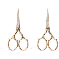 POSH Living 復古懷舊小剪刀, 不鏽鋼材質, 日本設計, 62480, 2支