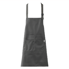 AXIS 艾克思 防潑水防汙素色工作圍裙 72x64cm 雙口袋設計 可調式頸帶 PVC防水防油, 灰藍, 1件