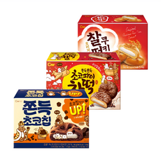 CW Food 可可豆風味麻糬餅+年糕派+年糕巧克力派 Set, 3組