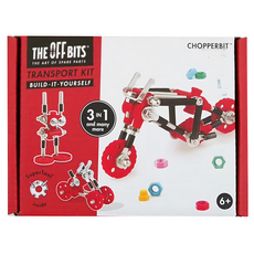 THE OFF BITS 怪奇機械積木, 交通工具套件, 3合1, 6歲+, 摩托車, 1盒