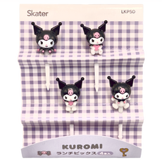 Skater 裝飾用立體水果叉 4支, 庫洛米, 1組