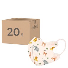 COMFIZ 康菲 3D醫療口罩 幼幼 1~3歲, 20片, 叢林探險, 1盒
