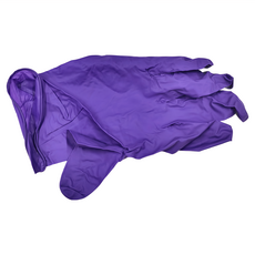 HC 宏崟 拋棄式丁腈耐油手套, 食安級, 加厚防滑, 紫色, XL, 1盒