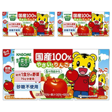 KAGOME 可果美 巧虎綜合蔬菜蘋果汁, 300ml, 3組