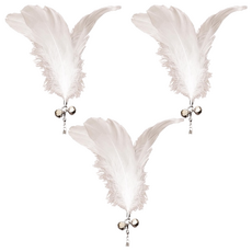 LitoMON 怪獸部落 逗貓棒補充包 20cm 3入, 天使白, 3組