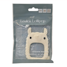 Loulou Lollipop 動物造型矽膠固齒器 - 可愛草泥馬, 8.2 x 5.4 x 1.1cm 4個月以上, 1個