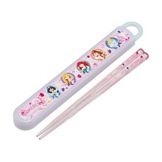 Skater 銀離子兒童筷子含收納盒, 收納盒(195 x 27 x 15mm) + 筷子(165mm), 公主, 1組