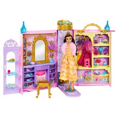 Disney Princesses 迪士尼公主 貝兒公主與手提衣櫥遊戲組, 黃色 + 紅色 + 綠色, 1組