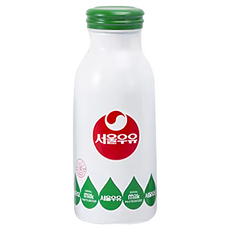 Seoul Milk 首爾牛奶 復古保溫杯, 牛奶滴, 350ml, 1個