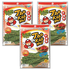TAO KAE NOI 小老板 厚片海苔 辣香味, 32g, 3包