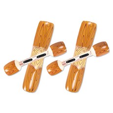 Chill Outdoor 充氣碰碰船 2個 + 划槳 2個, 1組, 仿木紋色